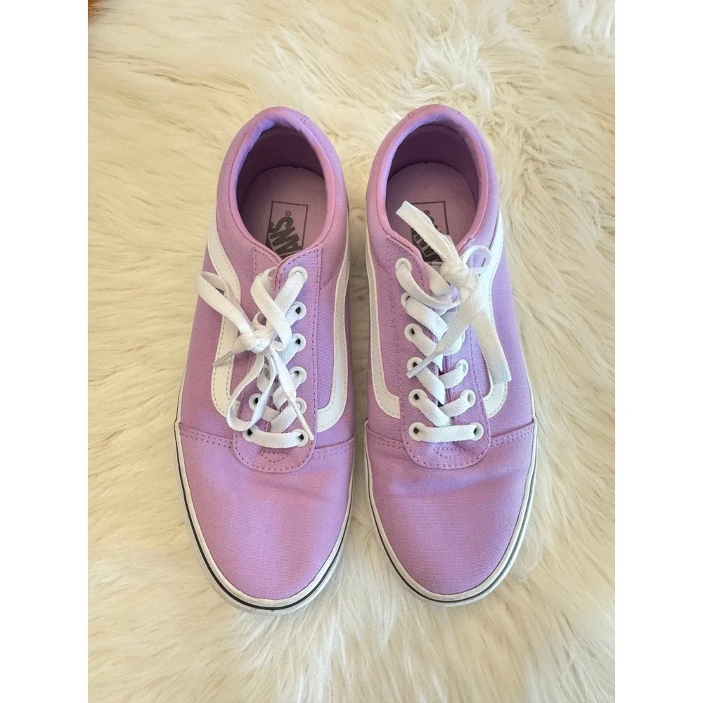 Vans purple sneakers size 10 women's